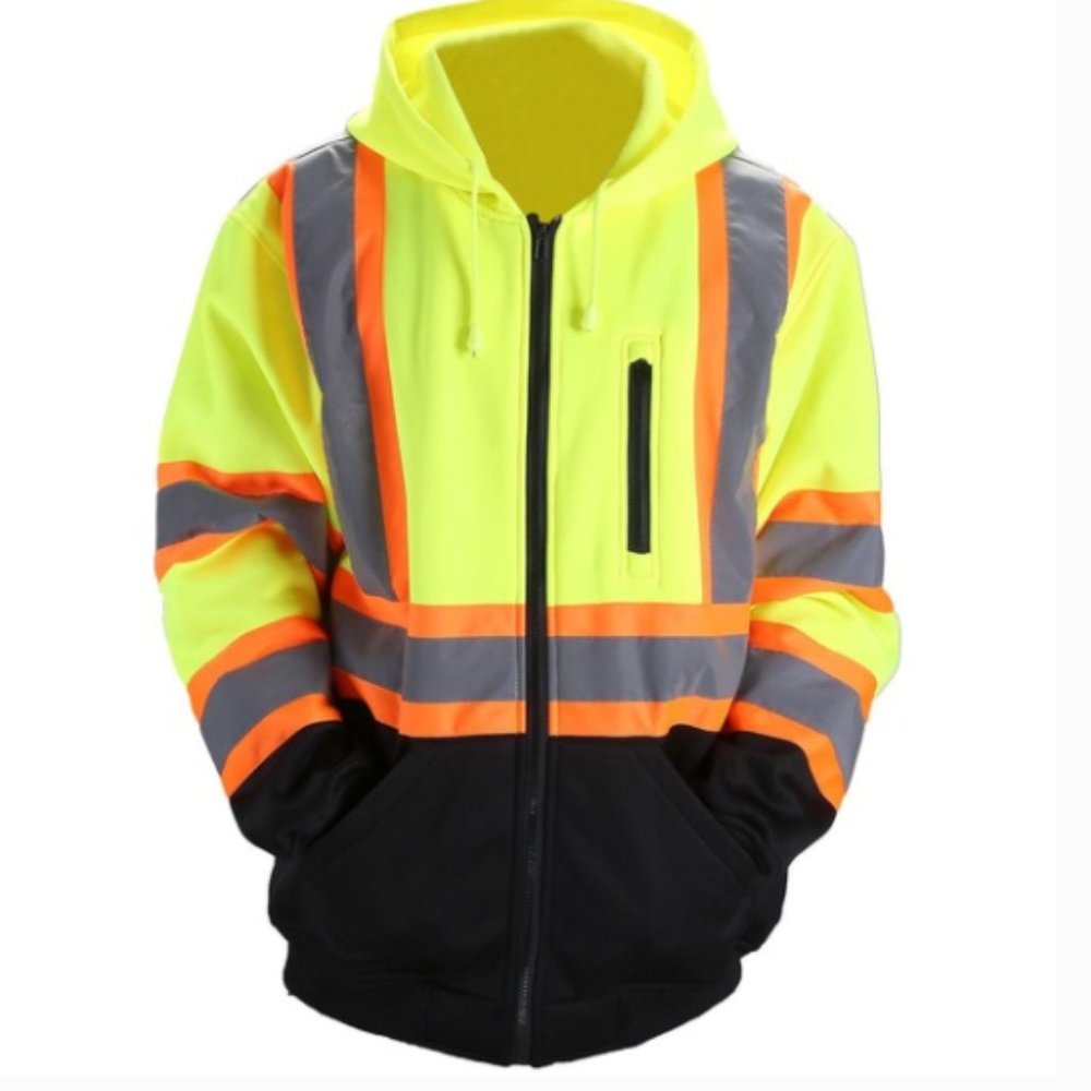Safety Thick Hoodie MEN 4XL FREE ORANGE HAT